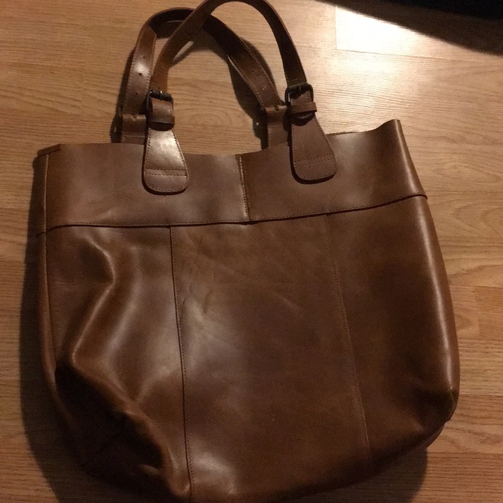 Brown Leather Tote